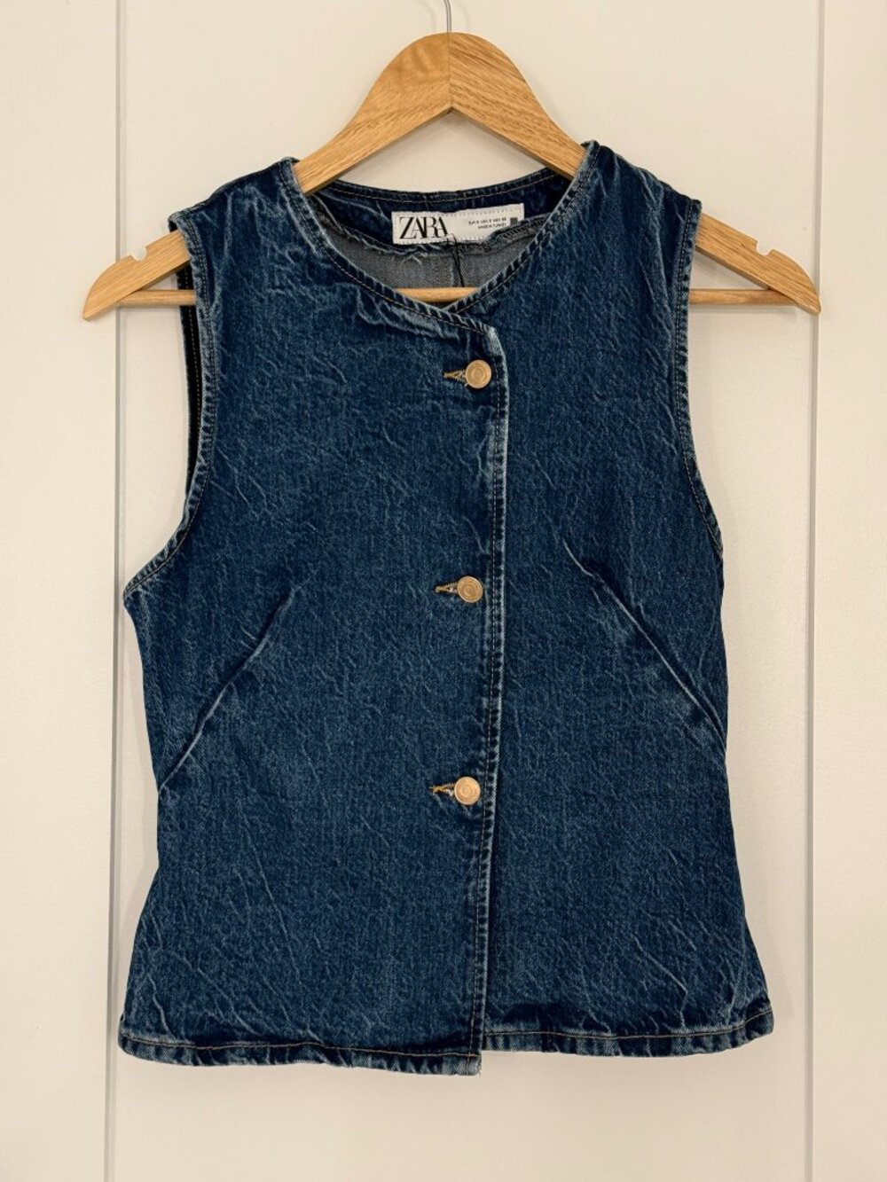 Zara Denim Vest, Size S